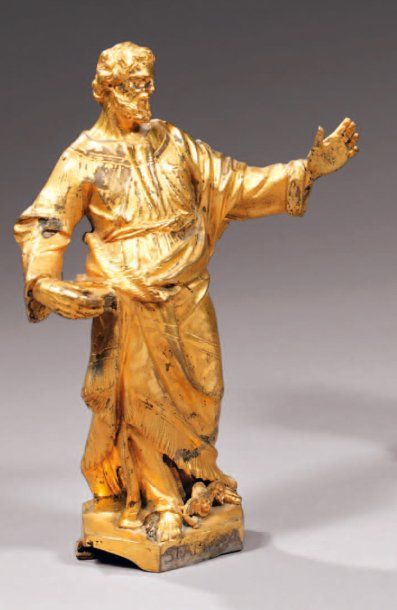 STATUETTE en bronze doré représentant 
