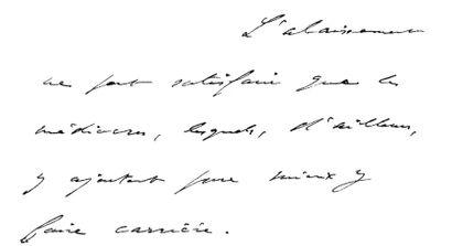 GAULLE (Charles de). Lettre autographe signée « C. de Gaulle » à Michel Debré. S.l.,...