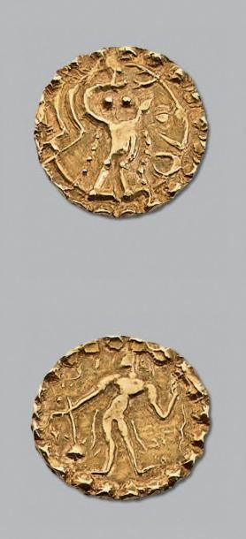 null Troisième dynastie des Guptas du Bengal: Anonyme (550-700) Statère d'or. 5,78...