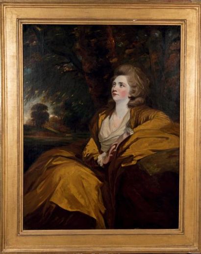 Atelier de Sir Joshua REYNOLDS (1723-1792) Portrait de Mary, Comtesse Harcourt (1751-1833)...