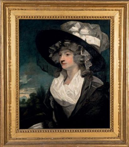 Attribué à Sir William BEECHEY (1753-1839) Portrait présumé de Miss Amelia Hume,...