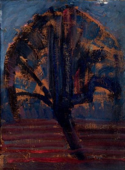 Piet MONDRIAN (1872-1944) Le Saule bleu, vers 1908 Huile sur toile, signée, datée...