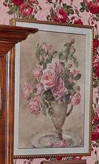 Madeleine LEMAIRE (1845-1928) Bouquet de roses dans une aiguière Aquarelle, signée...