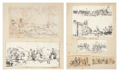 Attribué à Sophie ROSTOPCHINE, comtesse de SÉGUR (1799-1874) Cinq dessins et deux...