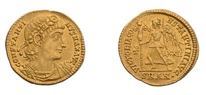 null CONSTANTIN le Grand (307-337) Solidus. 4,46 g. Antioche (336-337) Son buste...