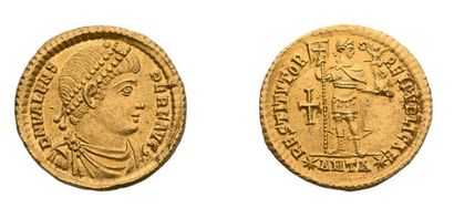 null VALENS (364-378) Solidus. 4,44 g. Antioche (364-367). Son buste drapé et diadémé...