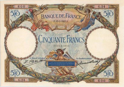 null 50 Francs Luc-Olivier Merson. Billet du 15/02/1927. Fay. 15-1. Superbe
