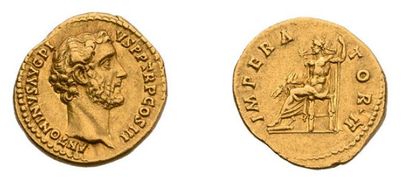 null ANTONIN le Pieux (138-161) Auréus. 7,16 g. Rome (143). Sa tête nue à droite....