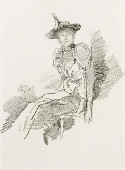 James Abbott McNeill WHISTLER The Winged Hat (Ethel Birnie Philip), 1890, lithographie,
18...