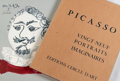 D'après Pablo PICASSO Vingt-neuf portraits imaginaires, suite complète de vingt-neuf...