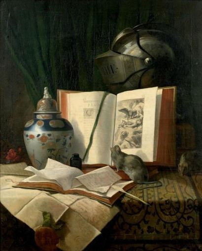 L. de BEAUJEU Prométhée, 1862
Huile sur toile, signée et datée en bas à droite.
100...