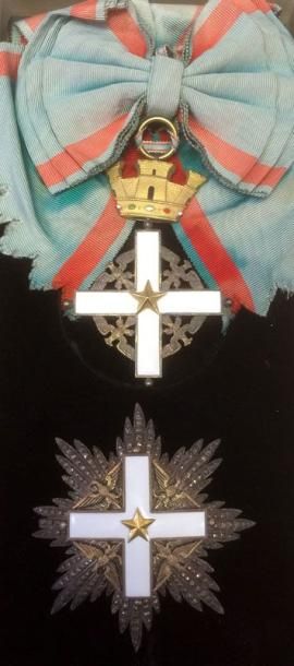 ITALIE Ordre du Mérite de la République, fondé en 1951, ensemble de grand-croix du...