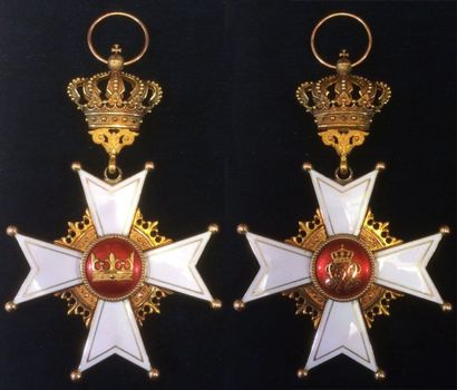 Allemagne Grand-duché de Bade, ordre de Berthold Ier, fondé en 1877, bijou de grandcroix...