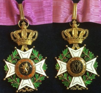 BELGIQUE Ordre de Léopold, bijou de commandeur à titre civil de fabrication française...