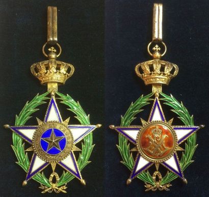 BELGIQUE Ordre de l'Étoile Africaine, fondé en 1888 par Léopold II, souverain de...
