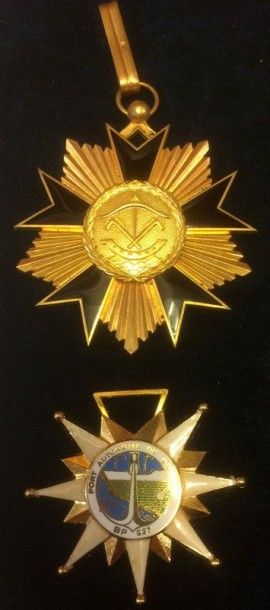 BÉNIN Ordre National du Dahomey, fondé en 1960, aboli en 1986, bijou de commandeur...