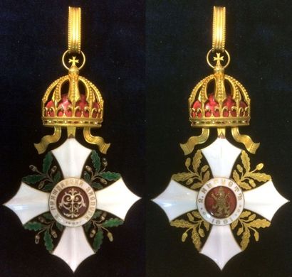 BULGARIE Ordre du Mérite Civil, fondé en 1891, bijou de 1re classe (grand-croix)...