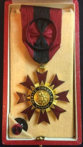 Congo (Brazzaville) Ordre du Mérite Congolais, fondé en 1959, étoile d'officier en...