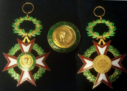 CÔTE D'IVOIRE Ordre National Ivoirien, fondé 1960, bijou de grand-croix en bronze...
