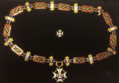 Espagne Ordre de Saint Raymond de Pennafort, fondé en 1944, collier de grand-croix...