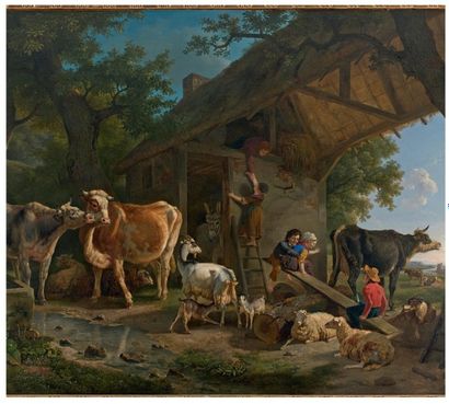 Jean-Louis DEMARNE (Bruxelles, 1752 - Paris, 1829) La sortie de la ferme
La rentrée...