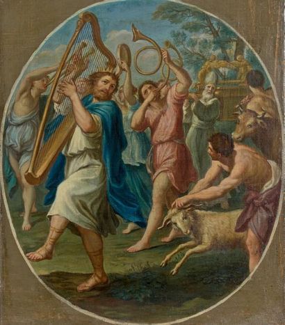 Ecole Italienne du XVIIIe siècle David dansant devant l'Arche
Esther et Assuérus...