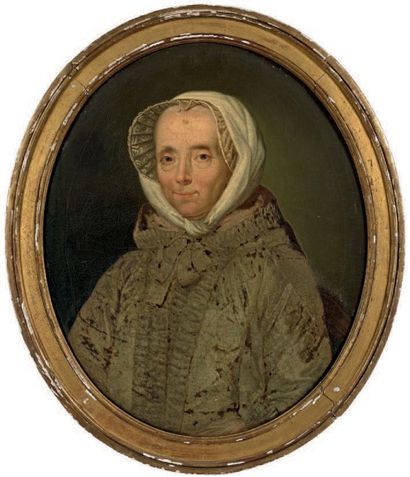 École FRANÇAISE du XVIIIe siècle Portrait de femme
Huile sur toile, rentoilée.
84...