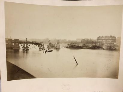 H. COLLARD (1812-?) Trois vues des inondations de Paris en 1876
Tirages albuminés...