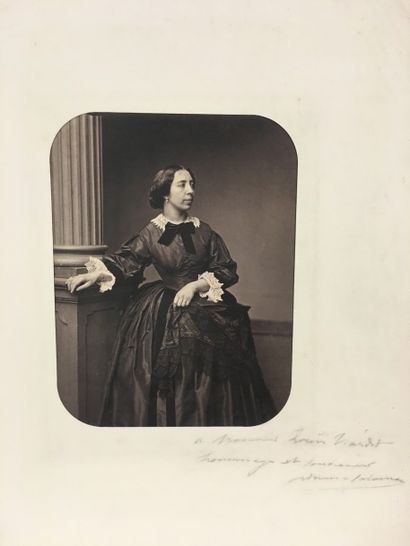 Pauline VIARDOT Portrait, vers 1870 (décédée en 1910, maîtresse de Tourgueniev et...