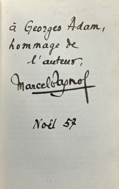 PAGNOL (Marcel) Souvenirs d'enfance. Monte Carlo, Pastorelly, 1957-1960. 3 volumes...