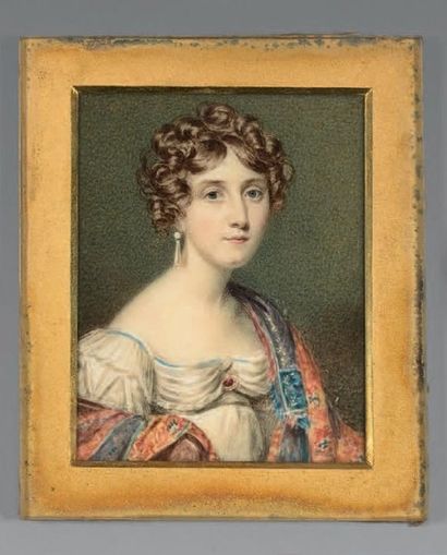 William John THOMSON (1771-1845) Portrait de Margaret Sibellon Ramsay
Miniature sur...