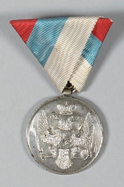 null Médaille de la Bravoure en argent de frappe autrichienne, bélière cylindrique,...