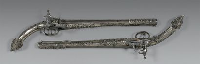 null Longue paire de pistolets à silex «Ledenice» ottomans turco-balkaniques (poreklo:...