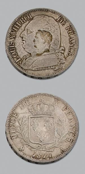 null LOUIS XVIII PREMIÈRE RESTAURATION (3 mai 1814 - 20 mars 1815)
5 francs. 1814....