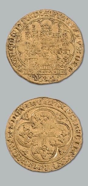 null PHILIPPE VI (1328-1350)
Écu d'or à la chaise. D. 249.
TTB.