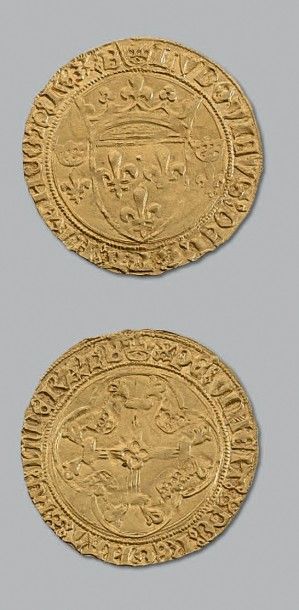 null LOUIS XI (1461-1483)
Écu d'or à la couronne. Bourges.
D. 539.
TTB à superbe...