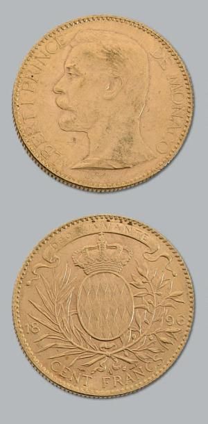 MONACO Albert 1er (1889-1922)
100 Francs or. 1896.
G.M.C. 124.
TTB à superbe.