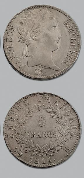 null PREMIER EMPIRE (1804-1814)
5 Francs, revers Empire. 1811. Rouen.
G. 584. Presque...