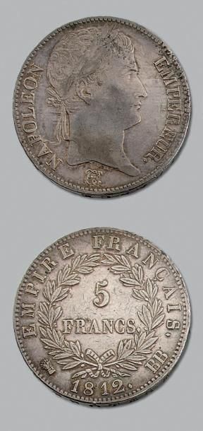 null PREMIER EMPIRE (1804-1814)
5 Francs, revers Empire. 1812. Strasbourg.
G. 584....