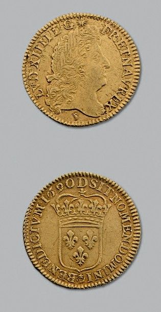 null LOUIS XIV (1643-1715)
Louis d'or à l'écu. 1690. Lyon. Réf.
D. 1435 A. TTB à...
