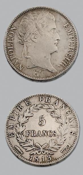 null PREMIER EMPIRE (1804-1814)
5 Francs, revers Empire. 1813. Utrecht.
G. 584. ...