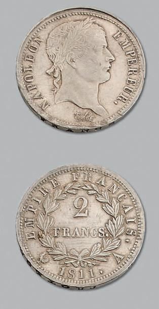 null PREMIER EMPIRE (1804-1814)
2 Francs, revers Empire. 1811. Paris.
G. 501. Su...