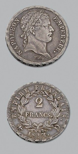 null PREMIER EMPIRE (1804-1814)
2 Francs, revers Empire. 1813. Lyon.
G. 501. TTB...