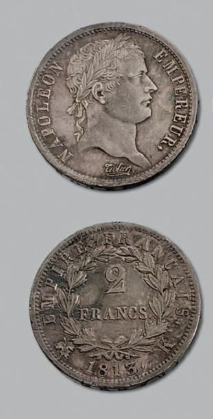 null PREMIER EMPIRE (1804-1814)
2 Francs, revers Empire. 1813. Bordeaux.
G. 501....