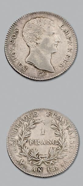 null PREMIER EMPIRE (1804-1814)
Franc tête nue. An 13. Paris.
G. 443. Superbe.