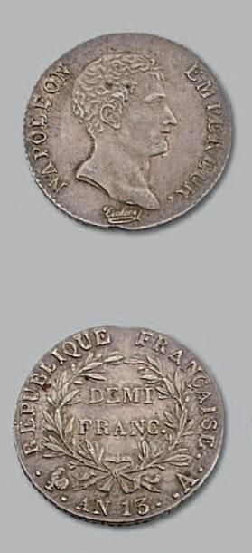 null PREMIER EMPIRE (1804-1814)
Demi franc tête nue. An 13. Paris.
G. 395. Super...