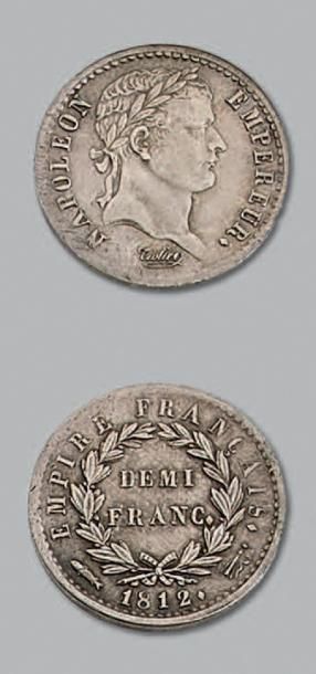 null PREMIER EMPIRE (1804-1814)
Demi franc, revers Empire. 1812. Utrecht. 5084 exemplaires.
G....