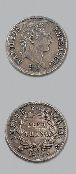 null PREMIER EMPIRE (1804-1814)
Demi franc, revers Empire. 1813. Paris.
G. 399. ...
