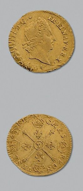 null LOUIS XIV (1643-1715)
Demi Louis d'or aux insignes. 1704. Bourges.
D. 1447 A....