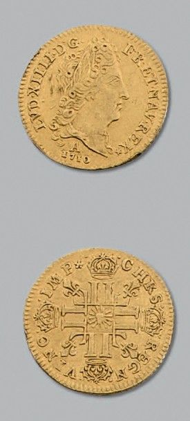 null LOUIS XIV (1643-1715)
Demi Louis d'or au soleil. 1710. Paris
D. 1450. TTB à...